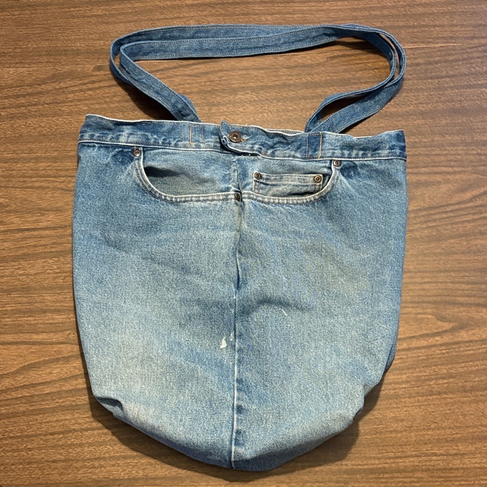 Denim Jean Tote Shoulder Bag